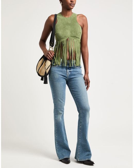 Top Moschino de color Green