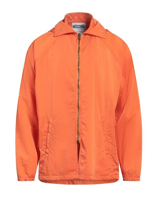 Moschino Men's Orange Jacket Polyamide