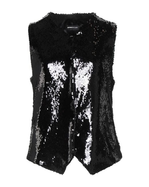 Emporio Armani Black Top Polyester, Elastane