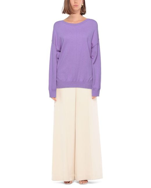 N.O.W. ANDREA ROSATI CASHMERE Purple Sweater