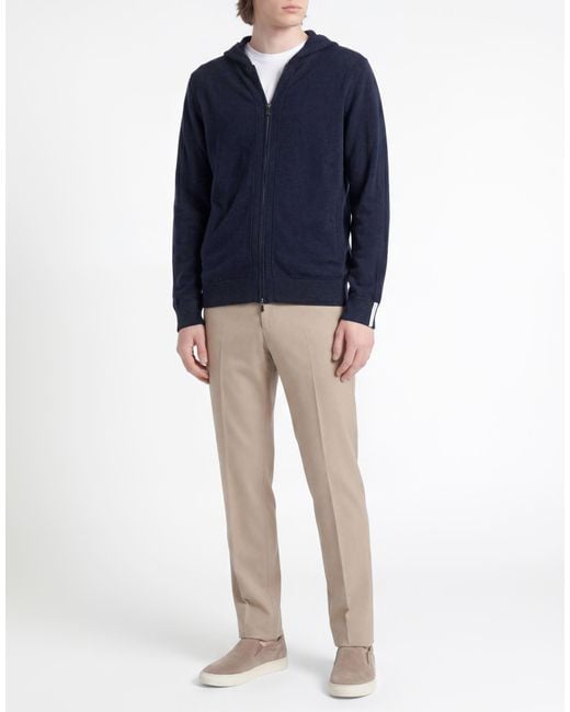 Alpha Studio Blue Midnight Cardigan Wool for men