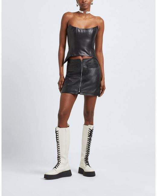 8 by YOOX Black Mini Skirt