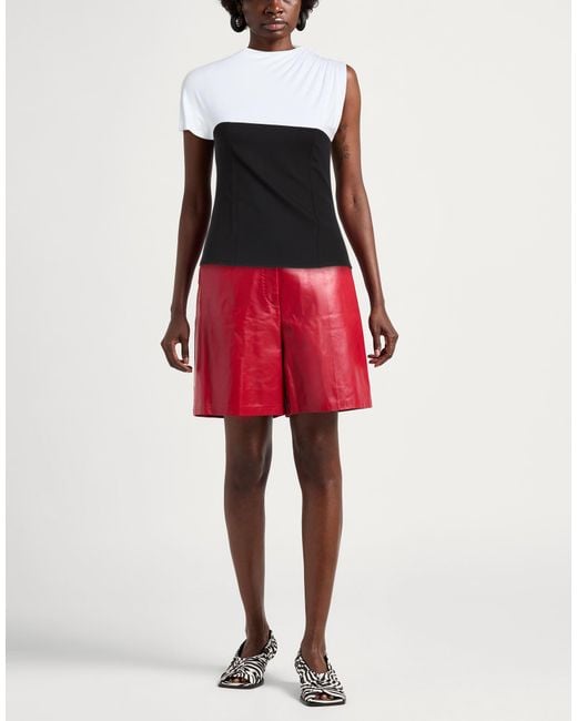 Karl Lagerfeld Black Top Viscose, Polyamide, Elastane