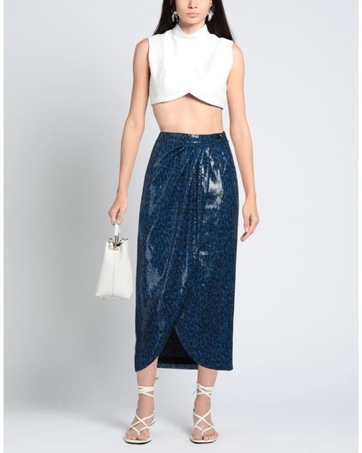 Zadig & Voltaire Blue Midi Skirt
