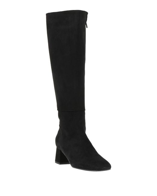 LARA MAY Black Boot Leather