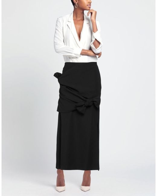 MSGM Black Maxi Skirt