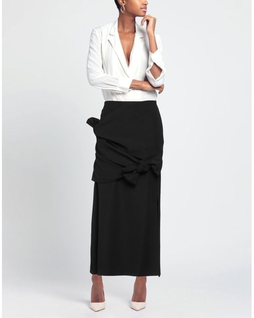 MSGM Black Maxi Skirt