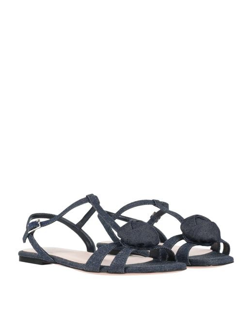 Roger Vivier Blue Sandals Textile Fibers