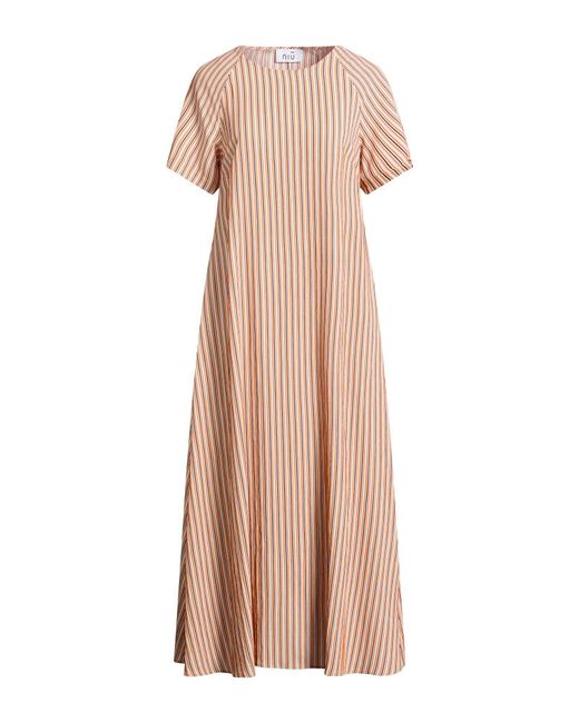 Niu Natural Midi Dress Viscose, Polyamide