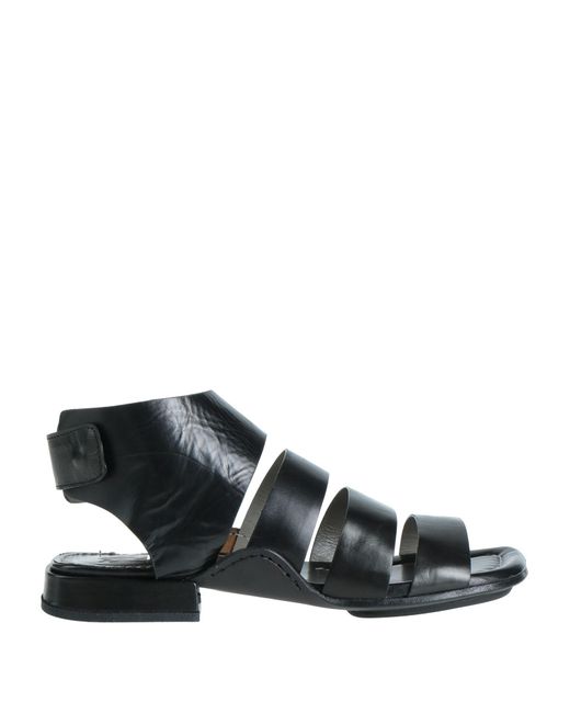 Ixos Leather Sandals in Black | Lyst