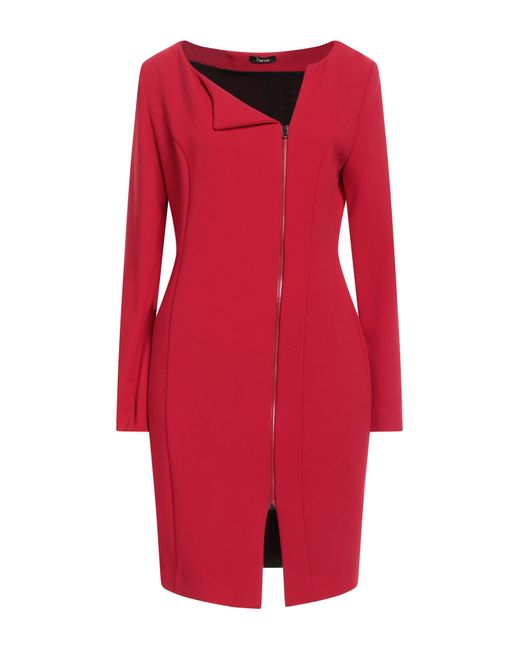 Hanita Red Mini Dress Polyester, Viscose, Elastane