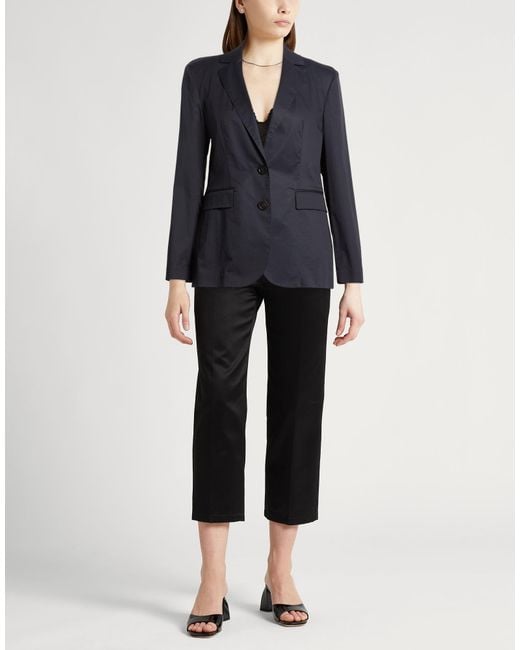 Peserico Blue Easy Blazer Cotton, Elastane