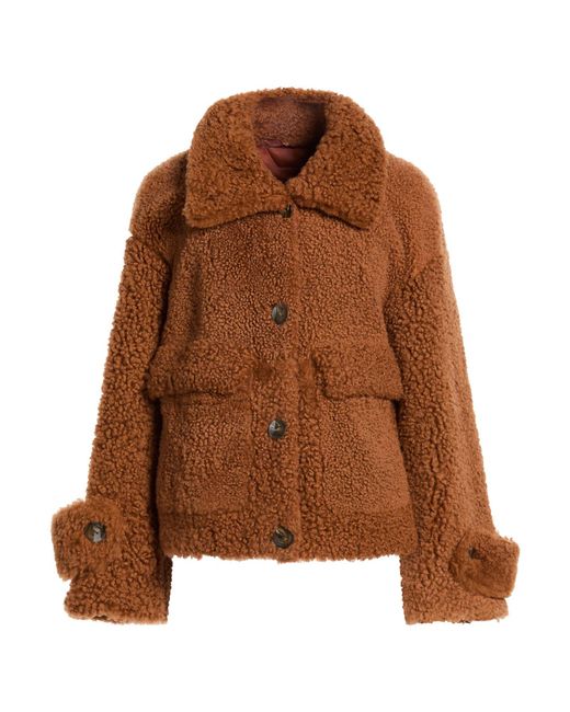 Salvatore Santoro Brown Shearling & Teddy