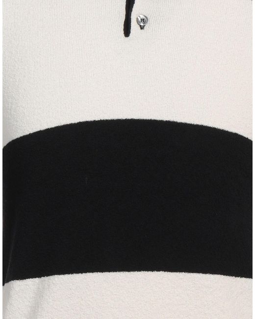 Alpha Studio Black Sweater Cotton, Polyamide, Elastane for men
