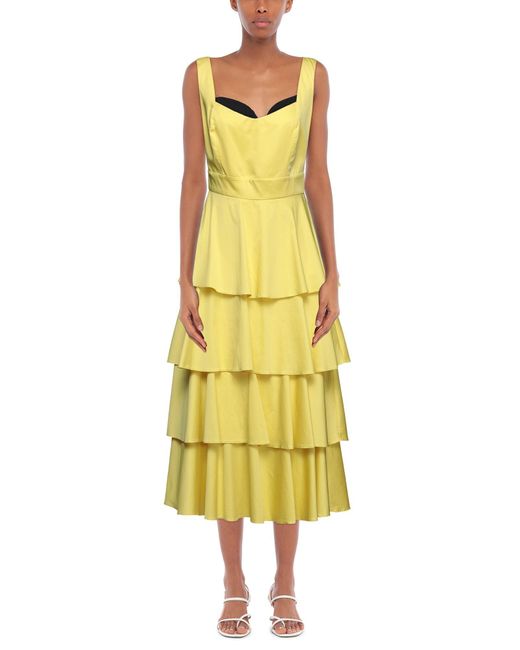 Spell Yellow Midi Dress