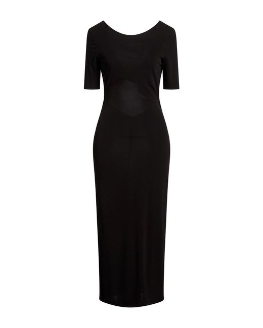ARMANI EXCHANGE Black Midi Dress
