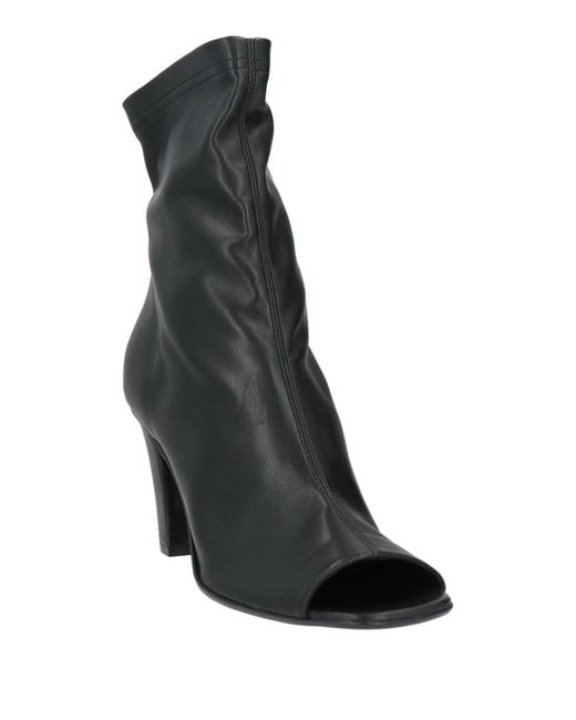 Strategia Black Ankle Boots Leather
