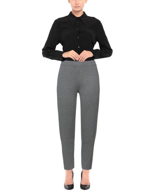 Jijil Gray Pants Viscose, Polyamide, Cotton, Wool, Cashmere