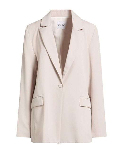 Exte Natural Blazer Polyester, Viscose, Elastic Fibres