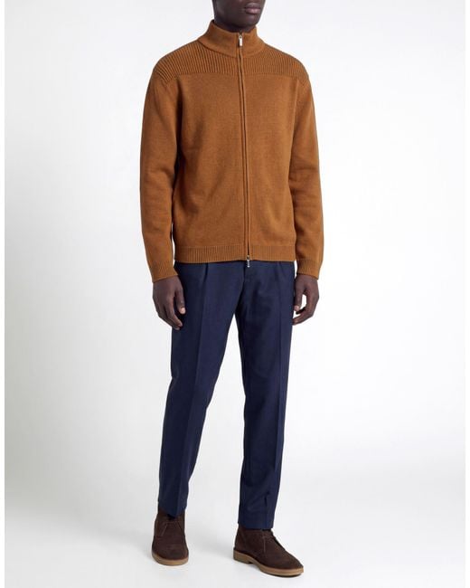 Daniele Fiesoli Brown Cardigan for men