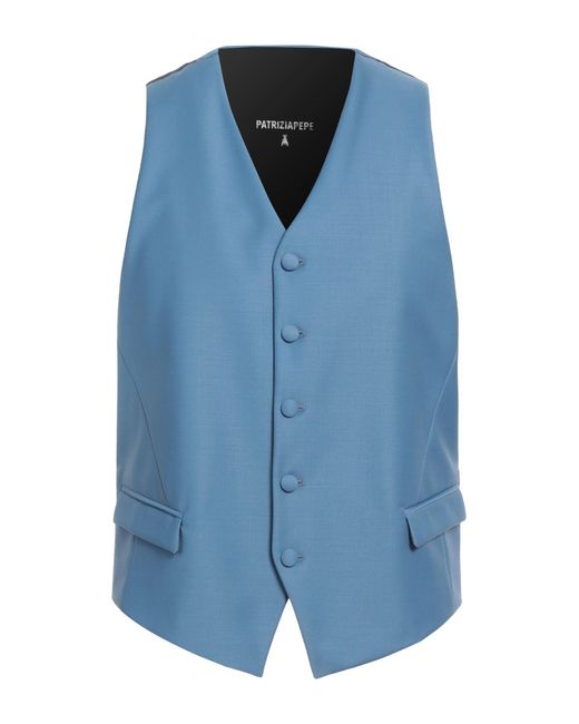 Patrizia Pepe Blue Waistcoat for men