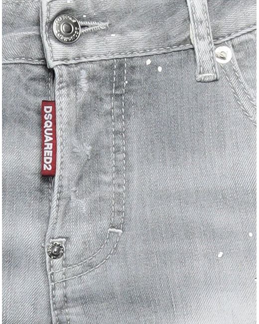 DSquared² Gray Denim Cropped