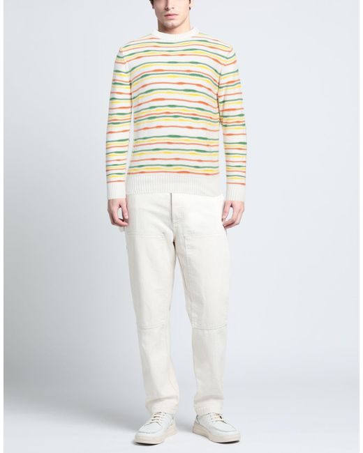 M.Q.J. White Sweater Cotton for men