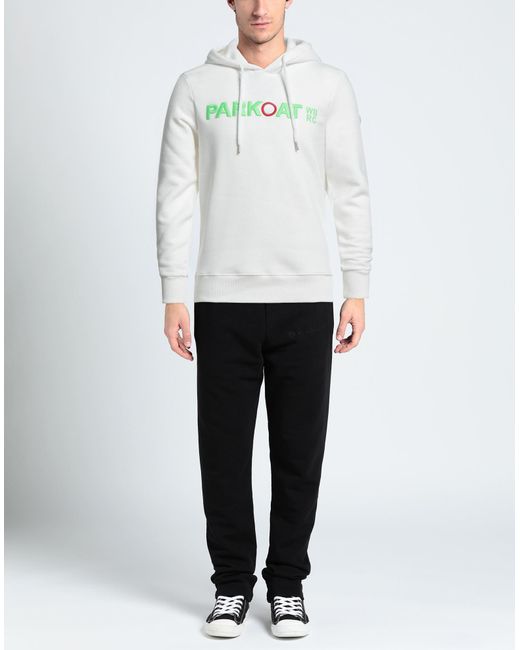 Parkoat Gray Sweatshirt Cotton, Polyester for men