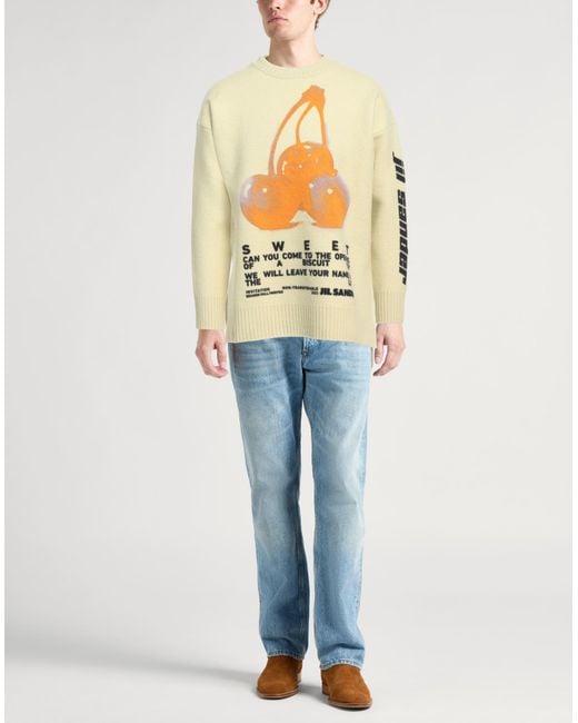 Jil Sander Green Sweater Wool for men