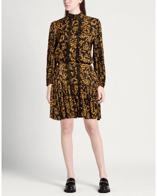SIMONA CORSELLINI Brown Mini Dress Viscose