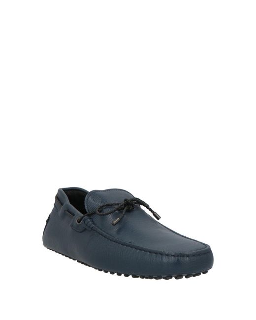 Tod's Blue Loafers Leather for men