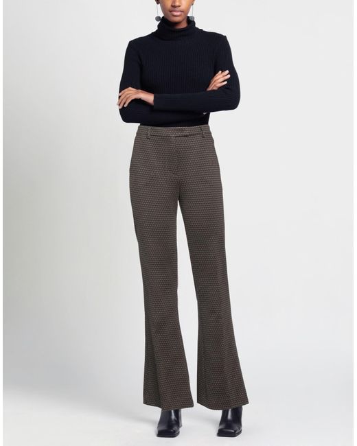 SEVENTY VENEZIA Gray Pants Polyester, Viscose, Elastane
