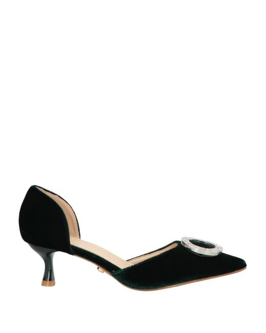 Twenty Four Haitch Black Pumps