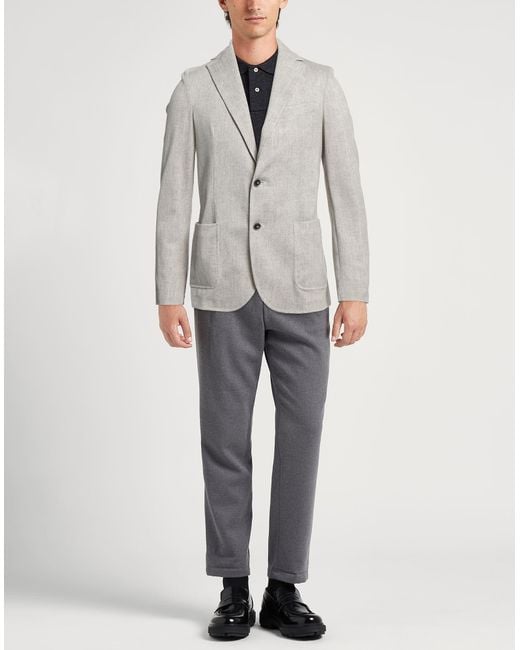 Circolo 1901 Gray Blazer Cotton, Elastane for men