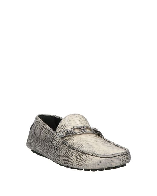 Roberto Cavalli Gray Loafers Leather for men