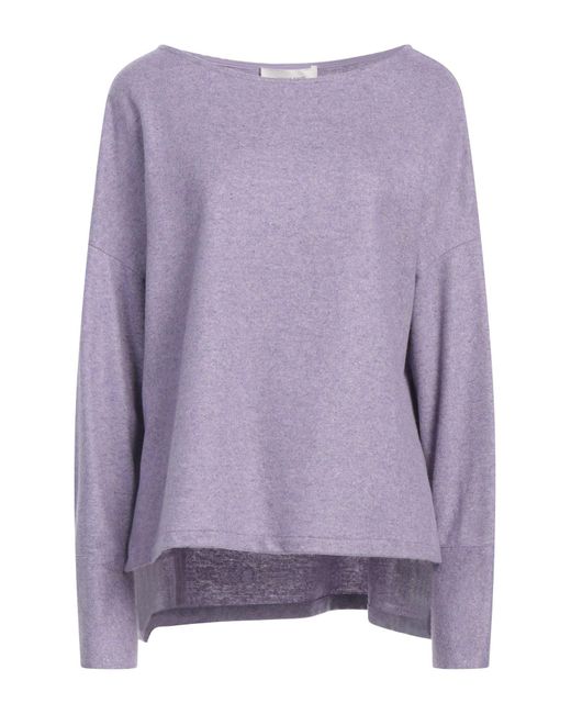 Liviana Conti Purple Sweater Cashmere, Polyamide
