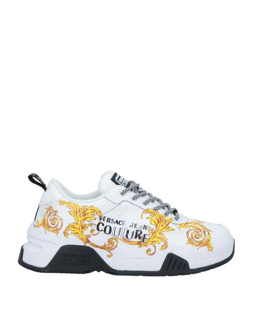 Versace White Sneakers Soft Leather for men