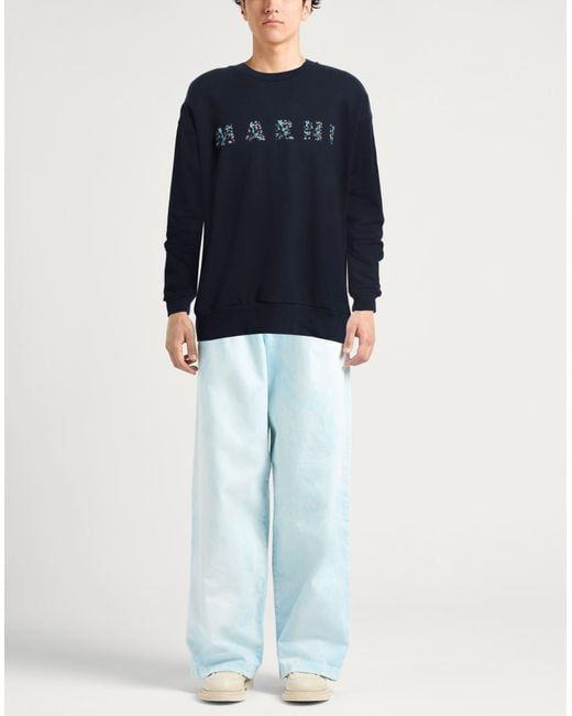 Marni Blue Sweatshirt Cotton for men