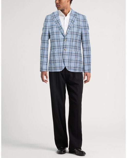 Paoloni Blue Blazers for men