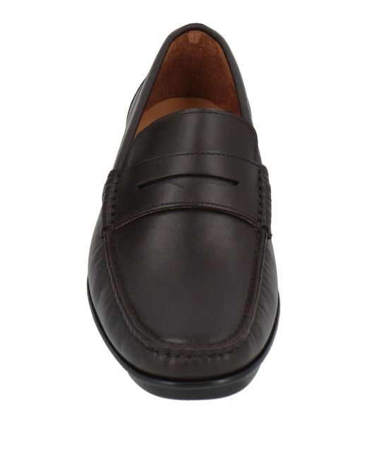 Testoni Black Loafers Leather for men