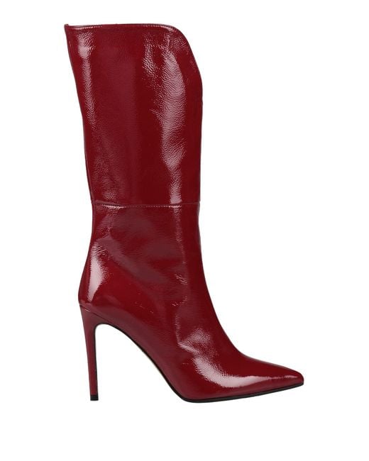 LE FABIAN Red Boot Leather