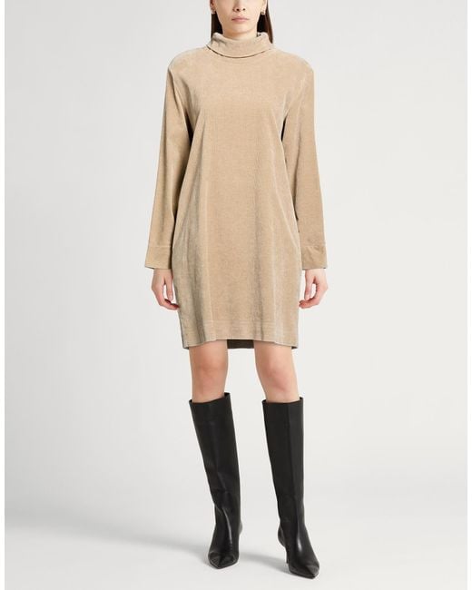 Antonelli Natural Mini Dress Cotton, Modal, Elastane