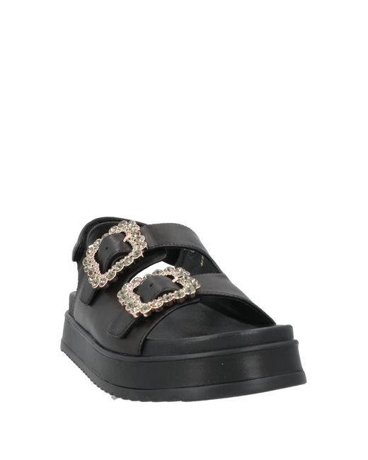 Emanuélle Vee Black Sandals