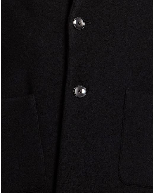 Barena Black Coat Wool, Elastane for men