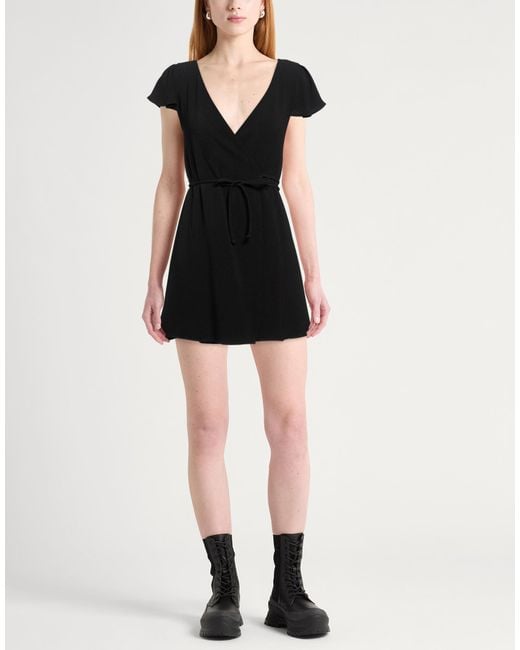 Bella Venice Black Mini Dress Rayon, Lurex, Elastane