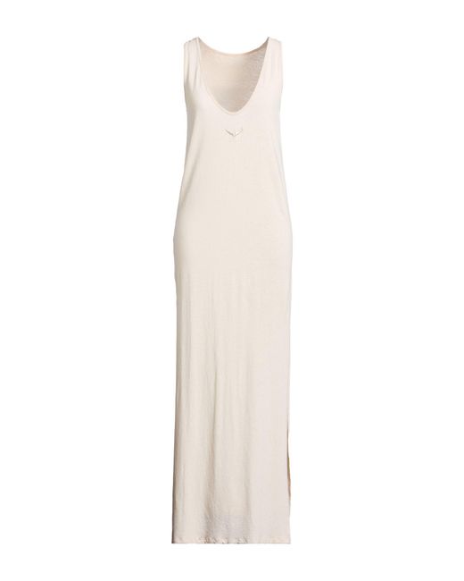 Zadig & Voltaire White Maxi Dress Cotton, Linen