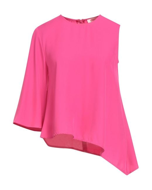 Kontatto Pink Fuchsia Top Polyester, Elastane
