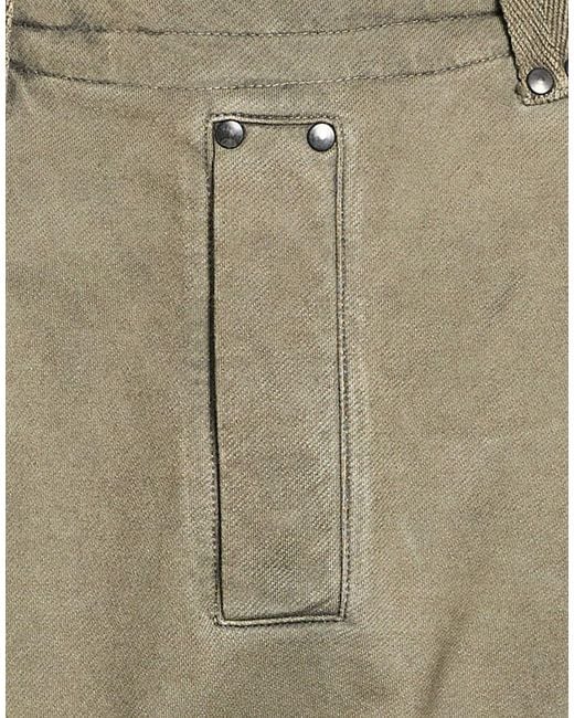 Masnada Green Pants Cotton, Elastane for men