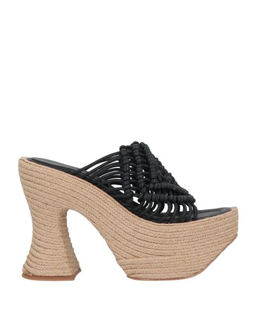 Paloma Barceló Black Sandals Leather