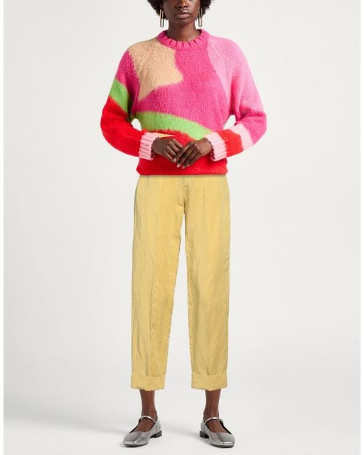 Berwich Yellow Pants Lyocell, Linen